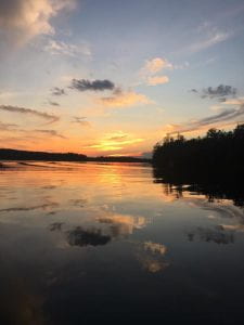 Sunset on the lake